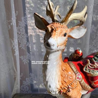 TƯỢNG HƯƠU TUẦN LỘC - TRANG TRÍ GIÁNG SINH